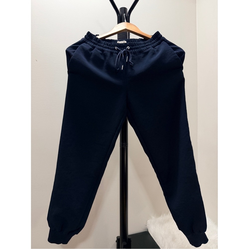 Aritzia Wilfred Navy Blue Buffon Pants